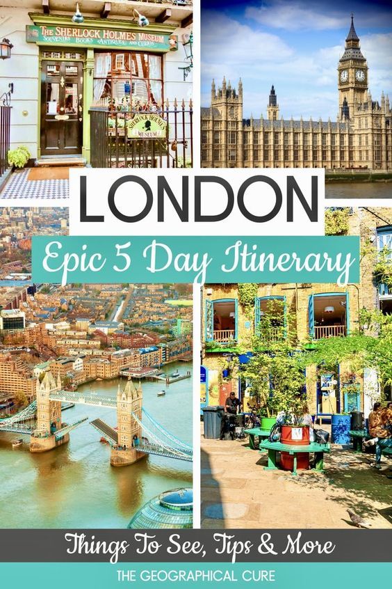 Pinterest pin for 5 days in London