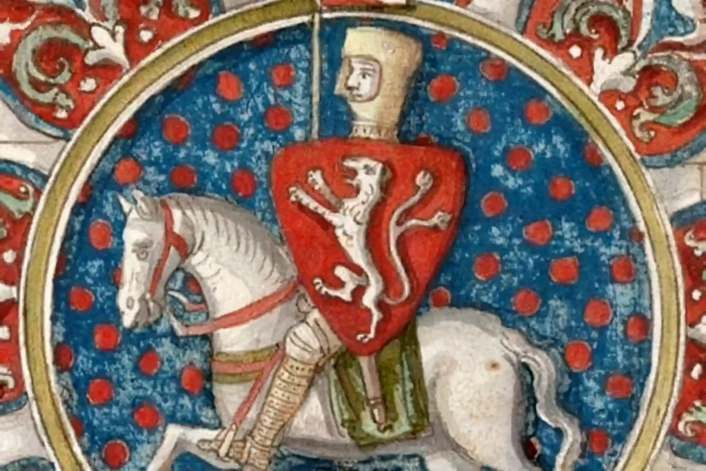 illuminated manuscript of Simon de Montfort