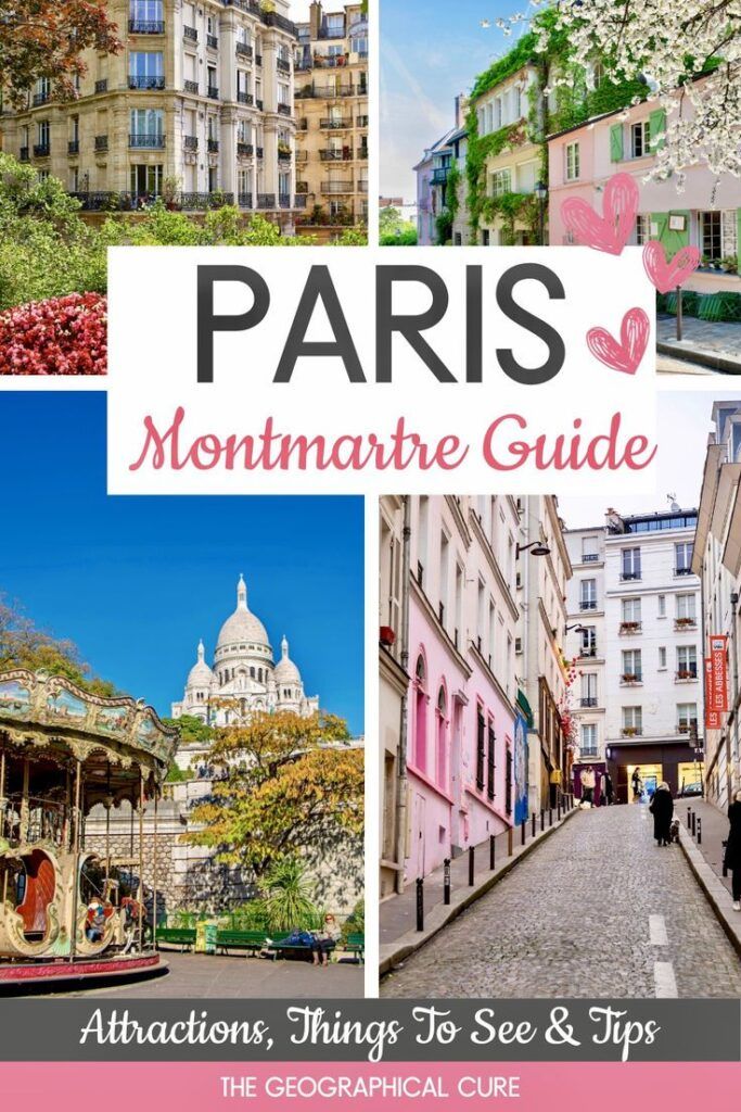 Pinterest pin graphic for best things to do in Montmartre