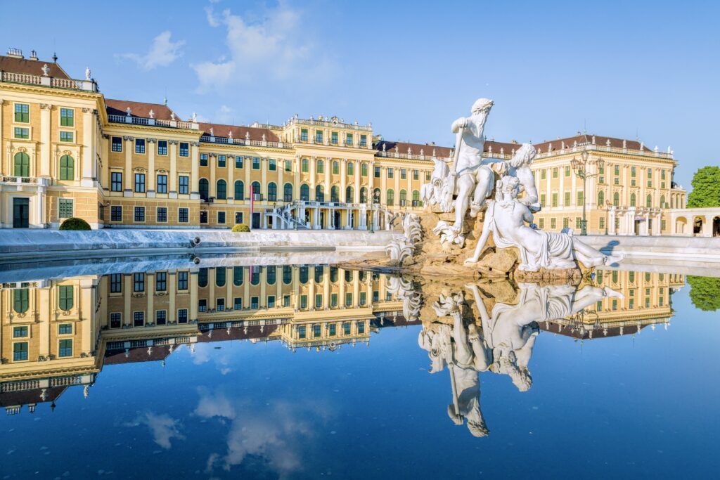 Schonbrunn Palace outside Vienna