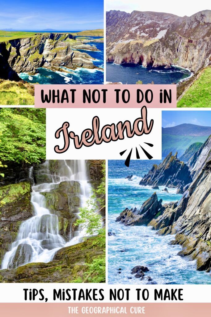 Pinterest pin for what not to do in Ireland