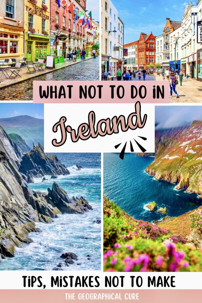 Pinterest pin for what not to do in Ireland