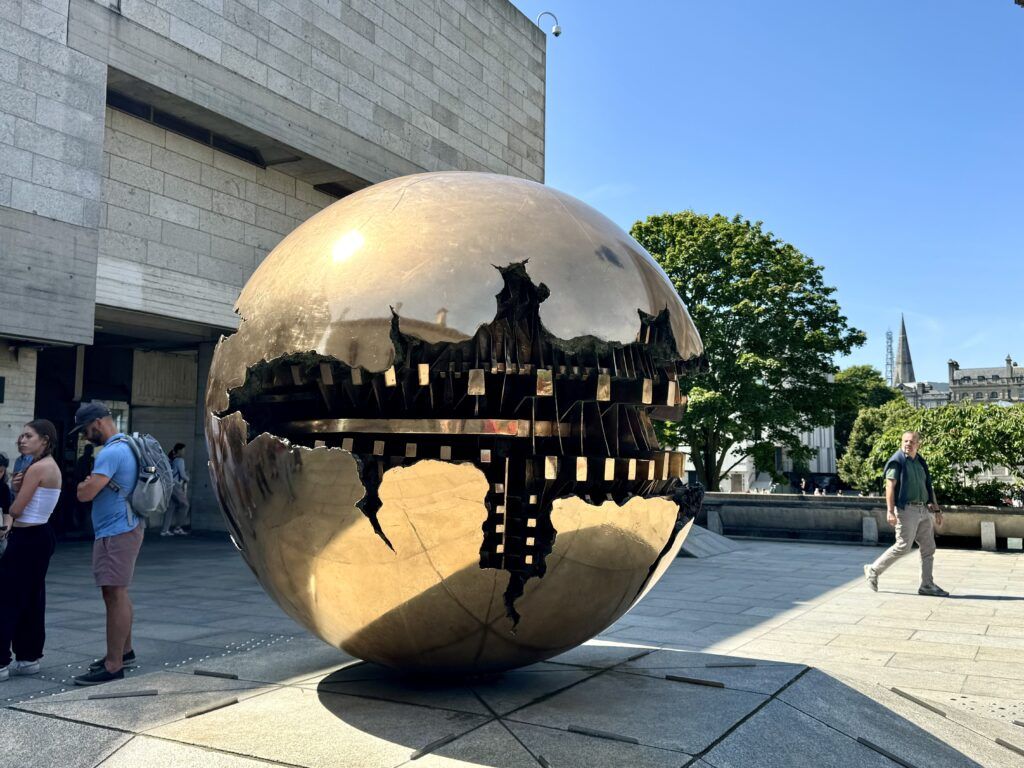 Sphere within a Sphere sculpture