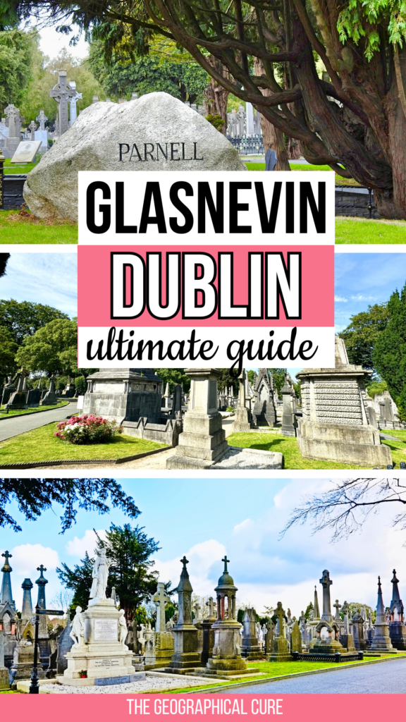 Pinterest pin graphic for guide to Glasnevin Cemetery in Dublin