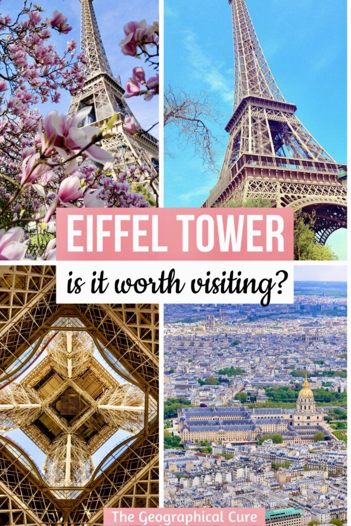 Pinterest pin graphic for is the Eiffel Tower worth visiting