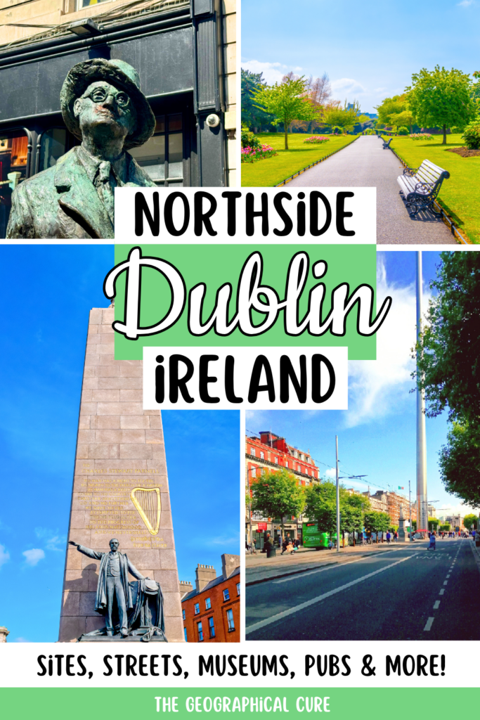 Pinterest pin graphic for best things to do in north Dublin