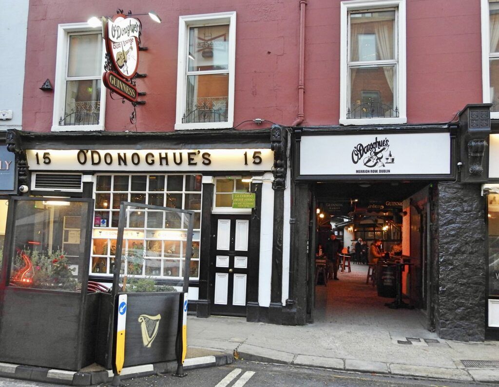 O'Donoghue's pub on Merrion Row