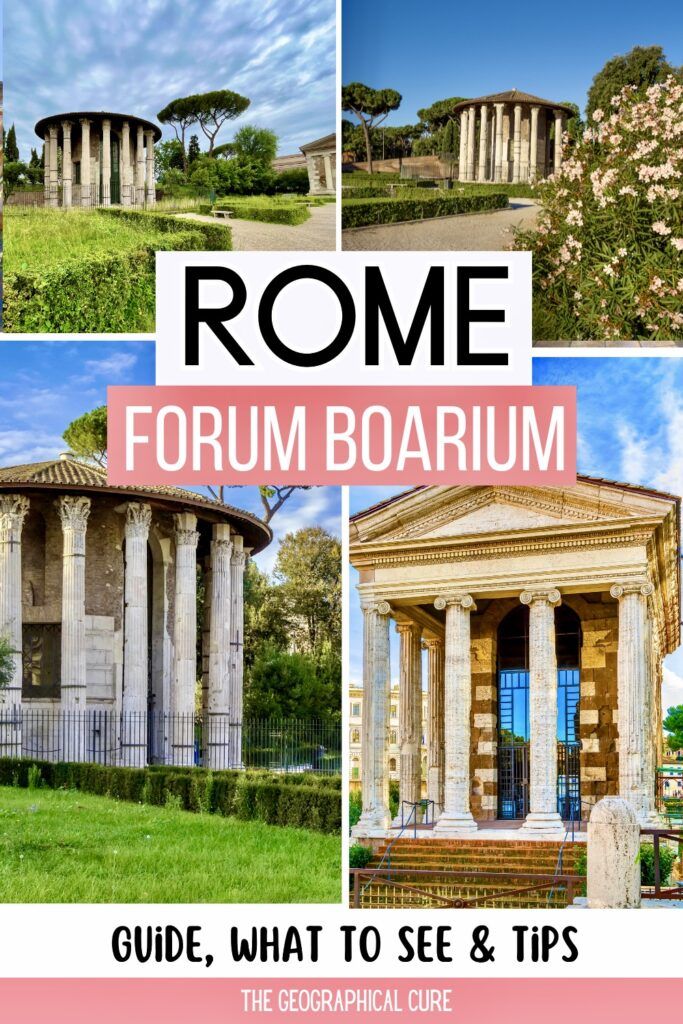 Pinterest pin graphic for guide to Forum Boarium in Rome