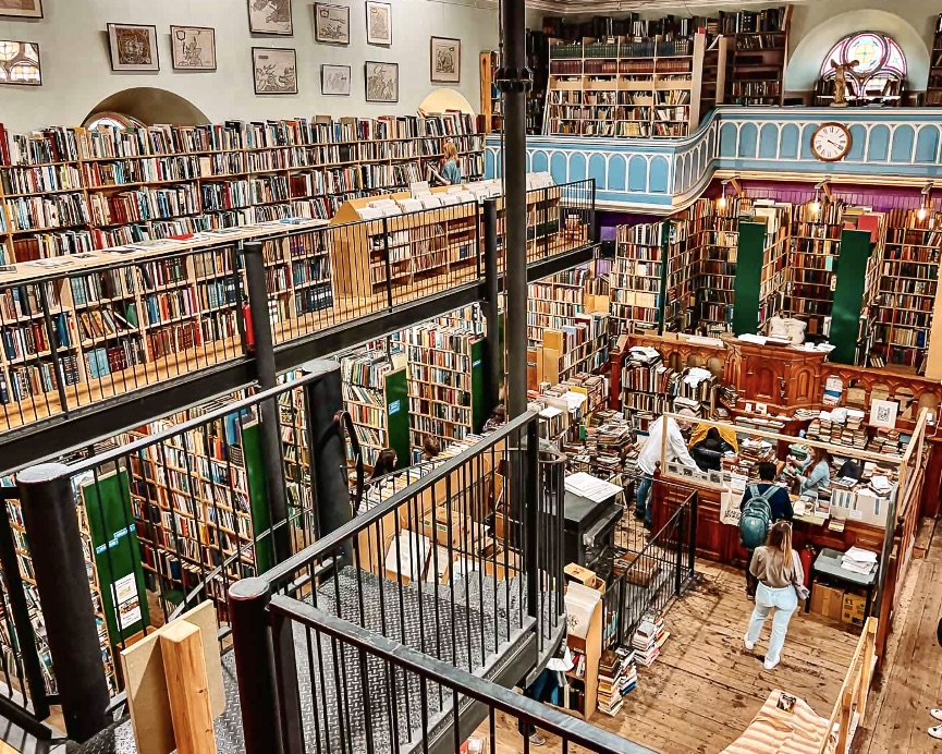 interior of Leakey's Bookshop