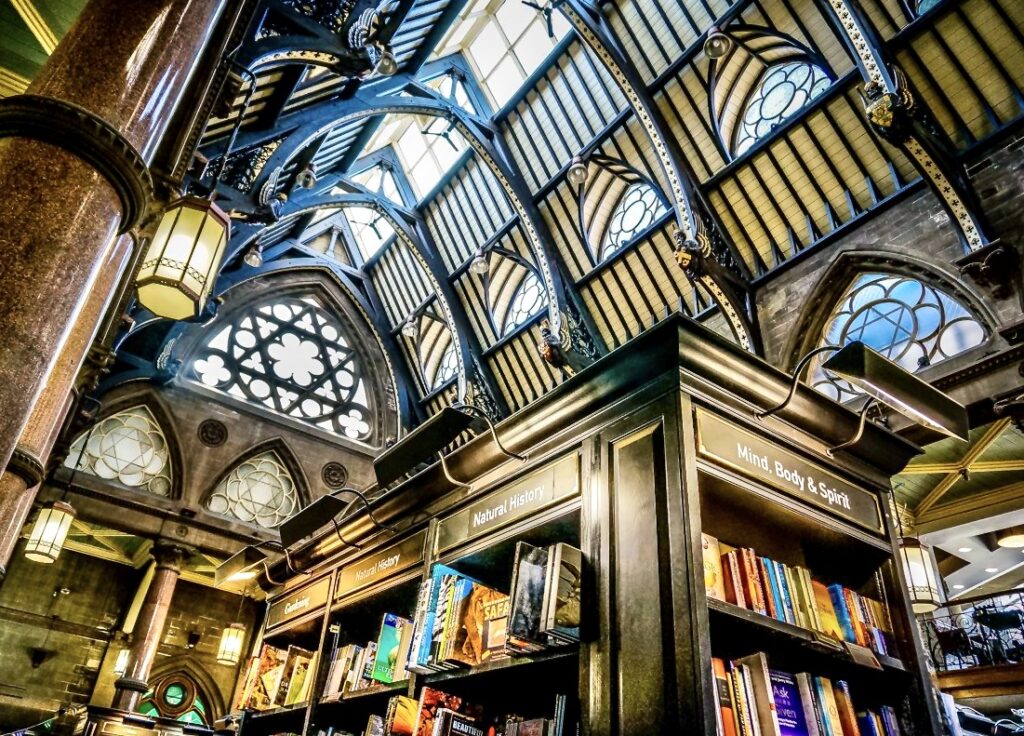 interior of Waterstones