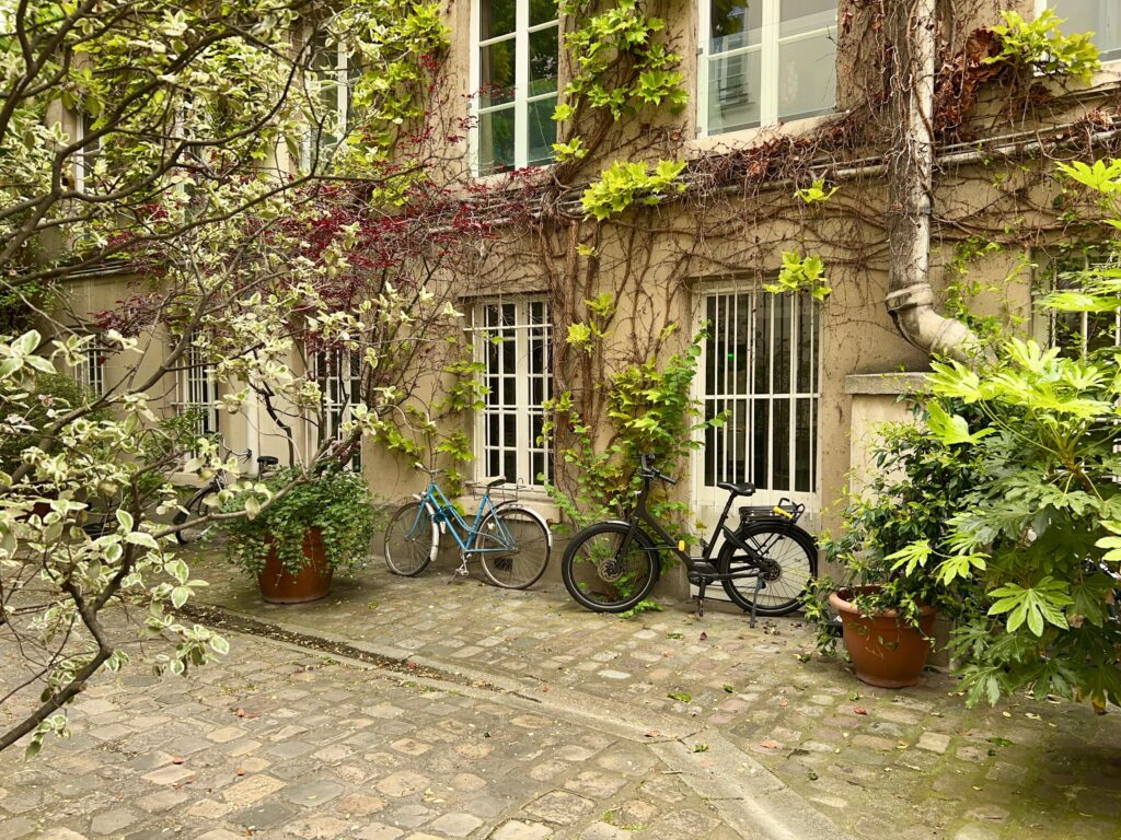 quiet spot in the Marais
