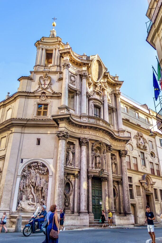 Bernini-designed Church of San Carlo alle Quattro Fontane