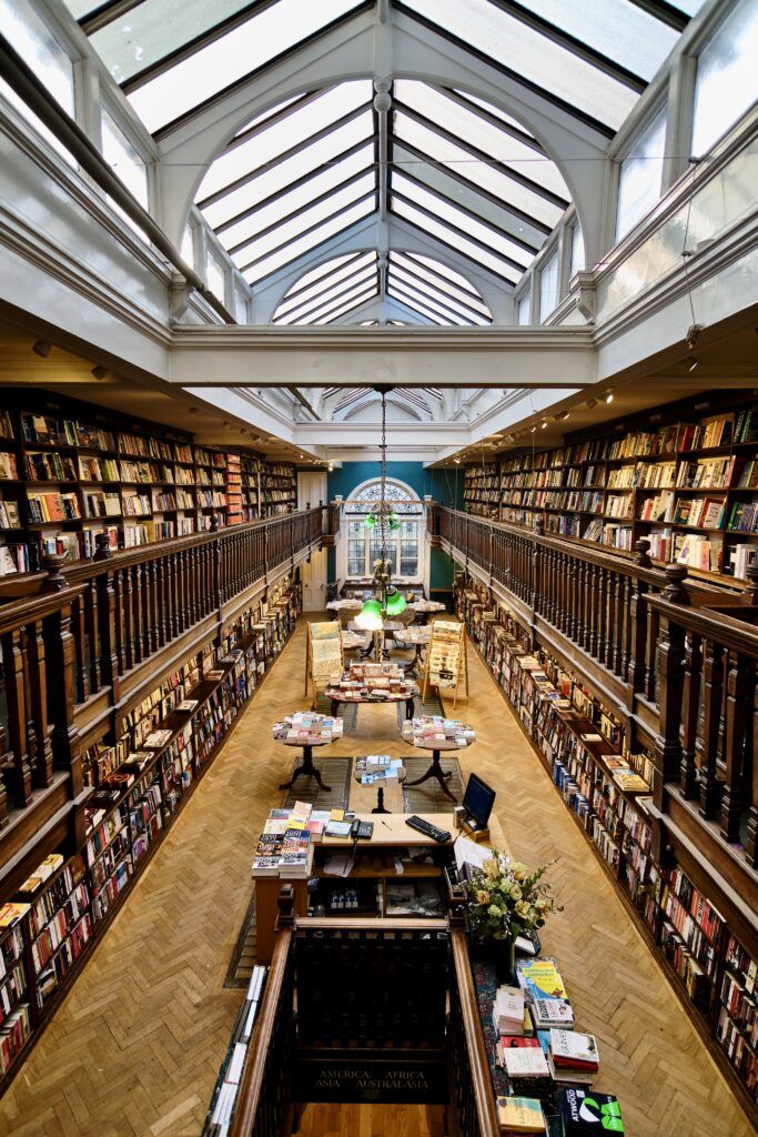 interior of Daunt Books