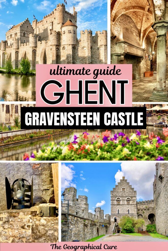 Pinterest pin graphic for guide to Gravensteen Castle