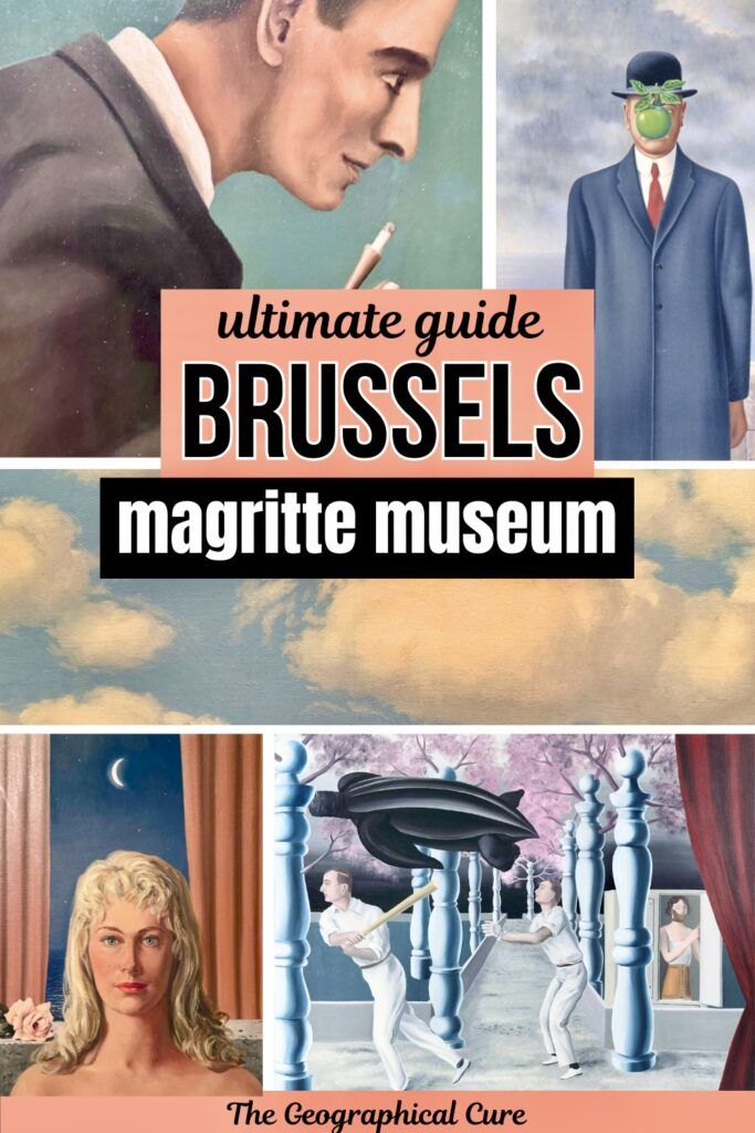 Pinterest pin for guide to the Magritte Museum