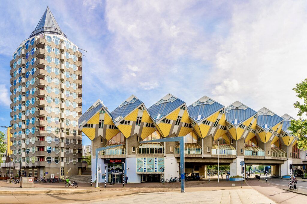 view of the Cube Houses