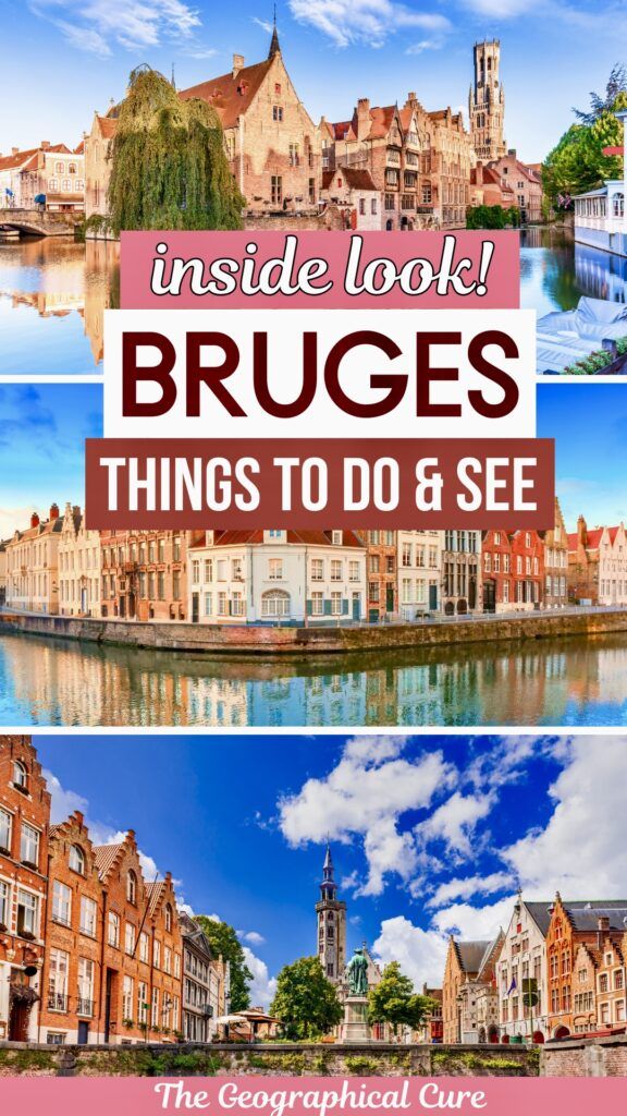 Pinterest pin graphic for best things to do in Bruges