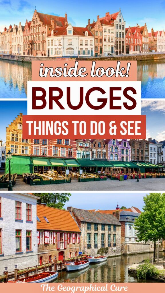 Pinterest pin graphic for top attractions in Bruges Belgium