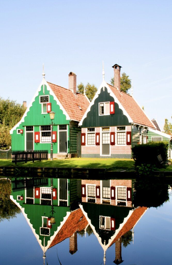 cute Dutch houses in Zaanse Schans