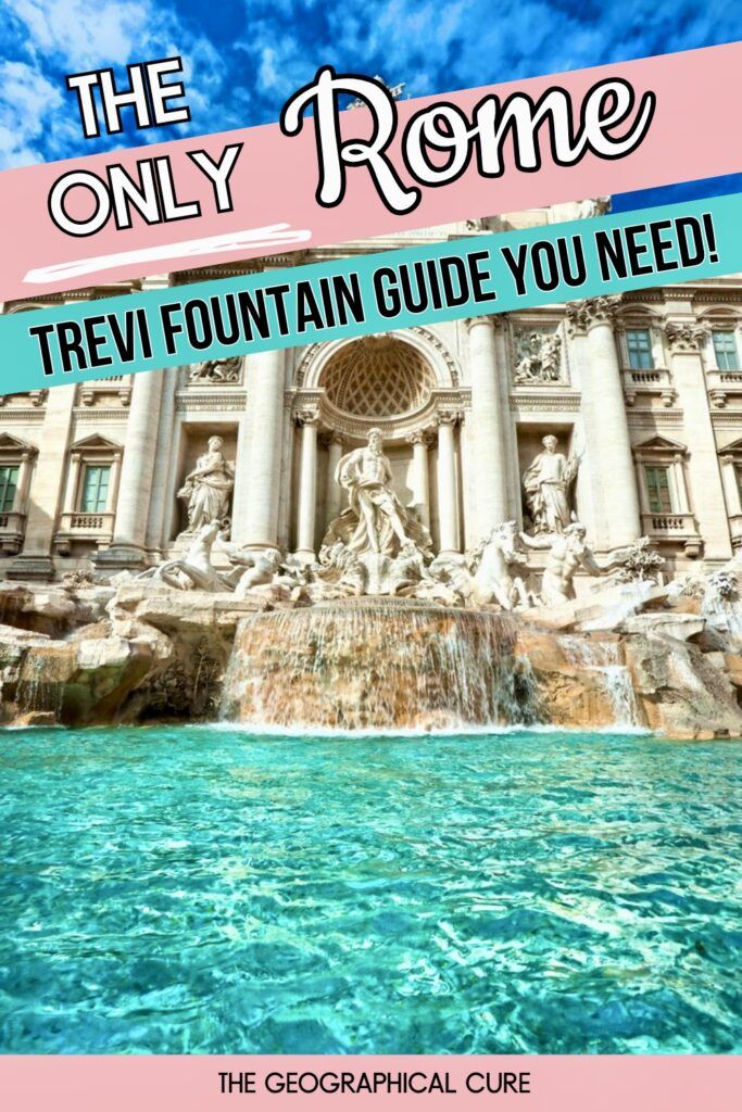 Pinterest pin graphic for guide to the Trevi Fountain
