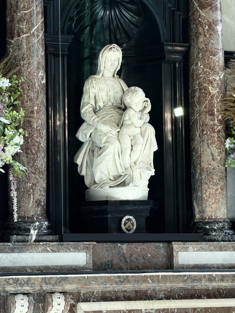 Michelangelo sculpture in Church of Our Lady