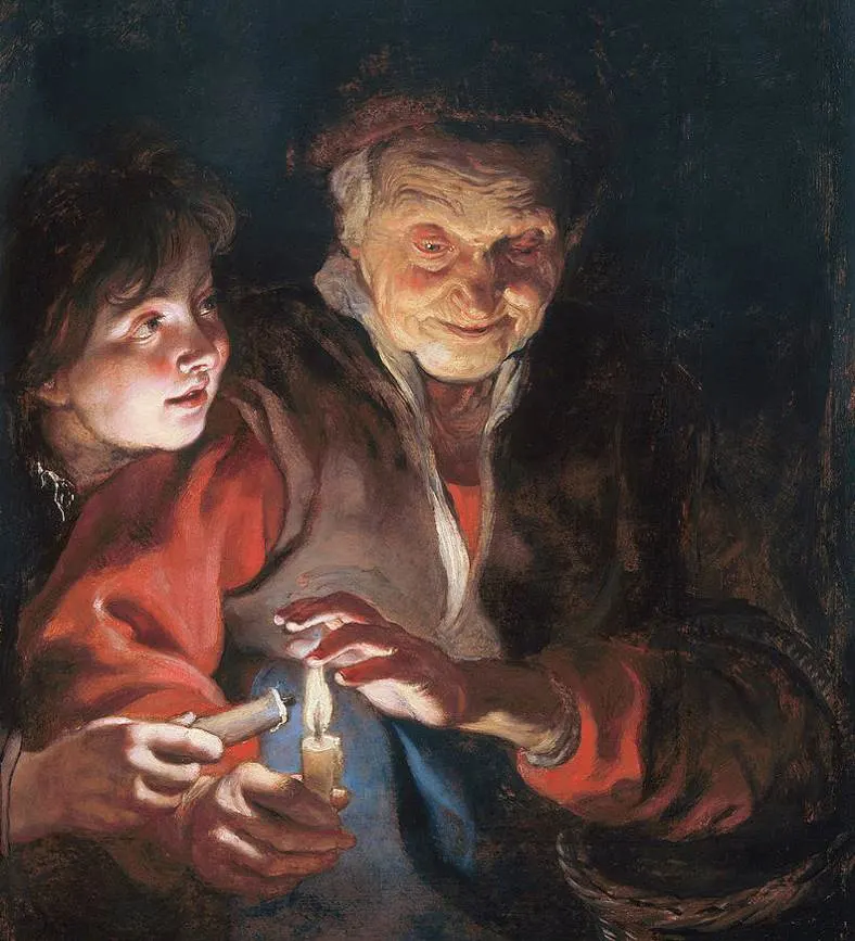 Rubens, Two Women with a Candle, 1616-17
