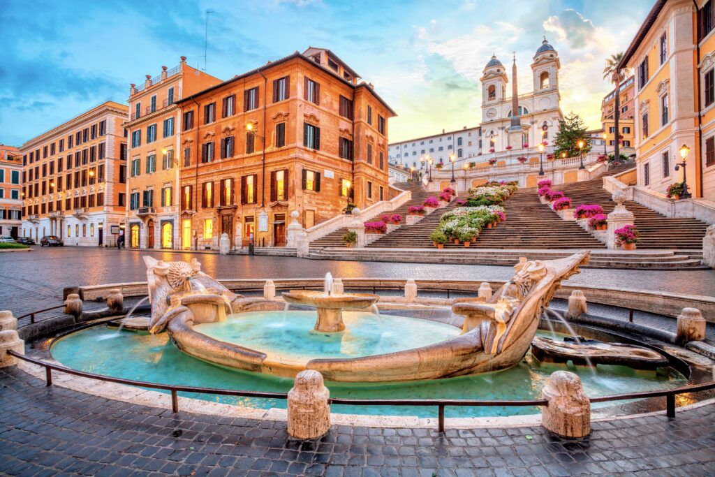 piazza and the Spanish Steps