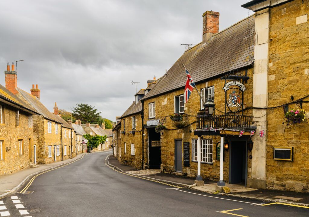 golden houses n Abbotsbury