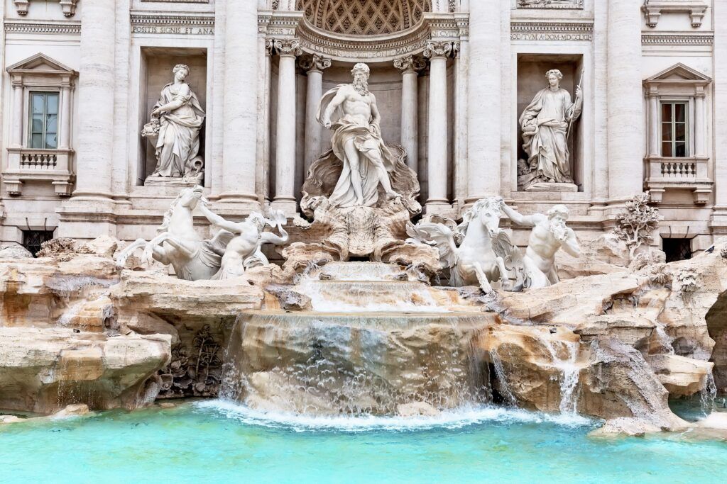 view of the Trevi Fountain