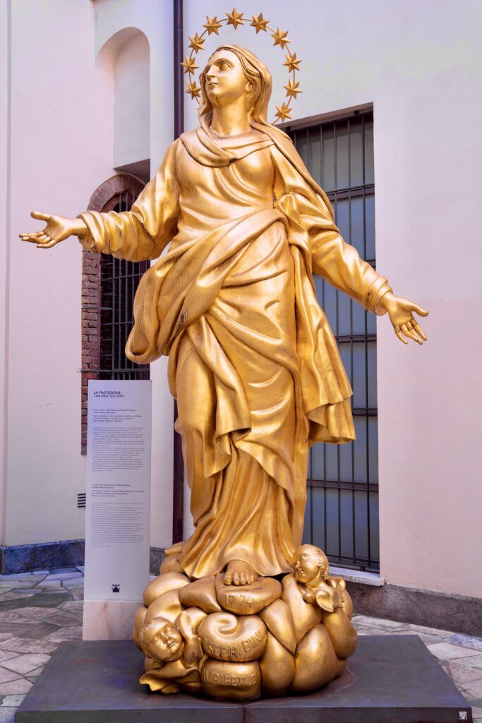 statue called The Little Madonna in the Duomo Museum