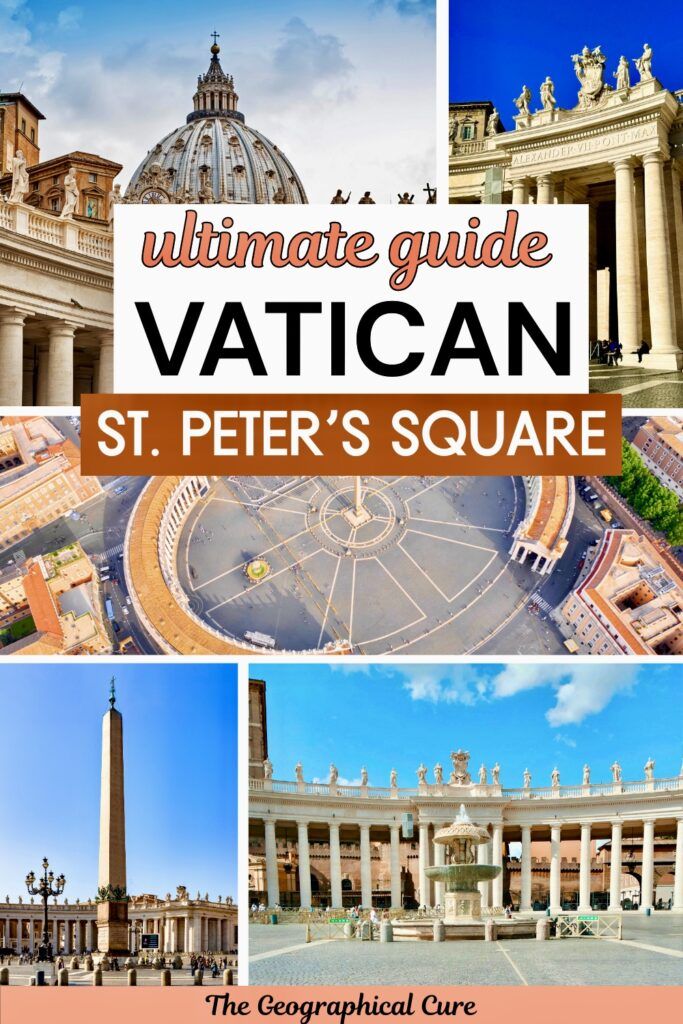 Pinterest pin graphic for guide to St. Peter's Square