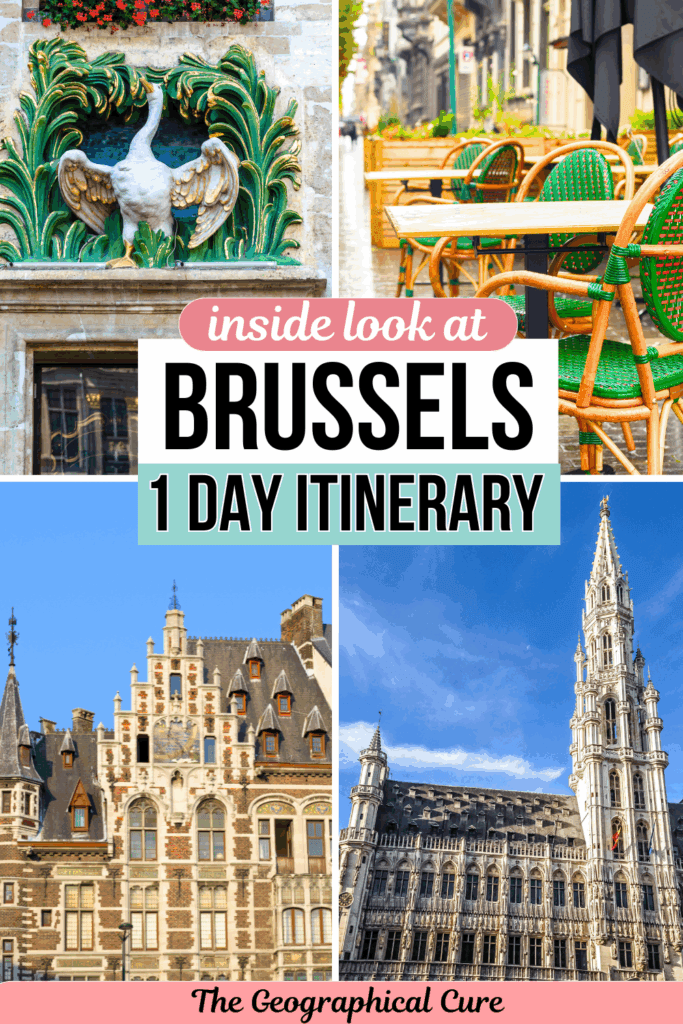 Pinterest pin graphic for one day in Brussels itinerary