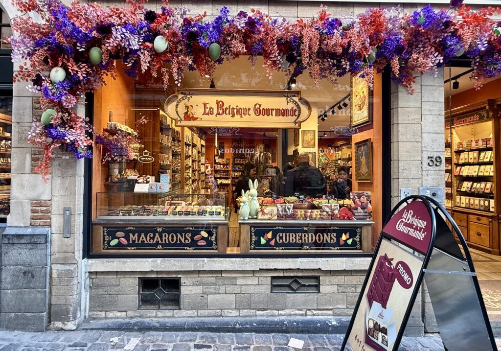 chocolate shop in Brussels