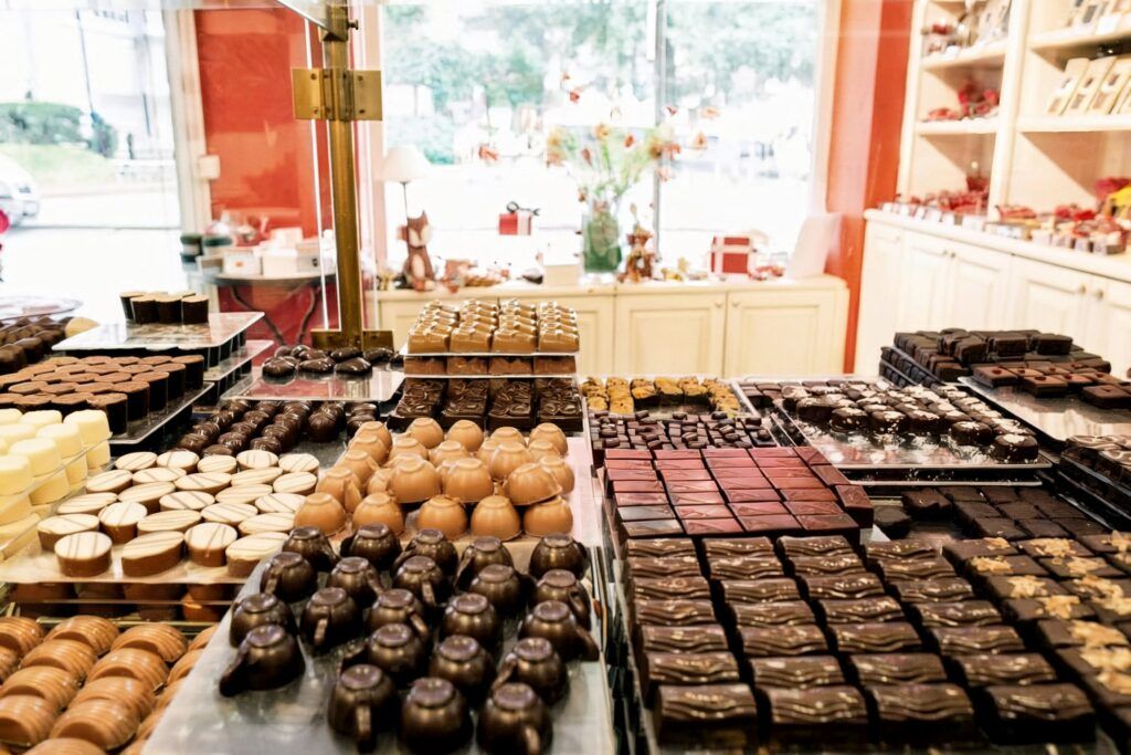 chocolate in a chocolate shop