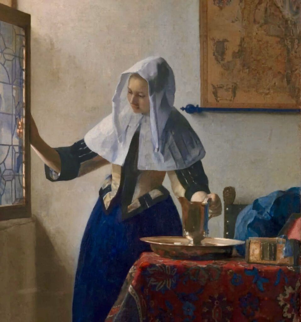 Vermeer, Young Woman with a Water Pitcher, 1660-62
