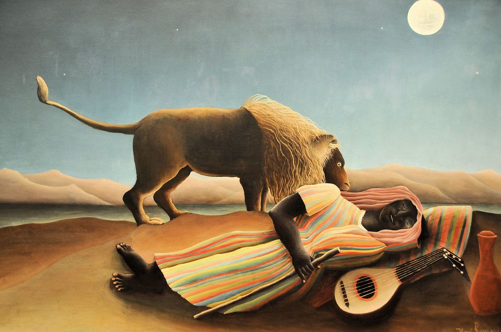 Rousseau, Sleeping Gypsy, 1897