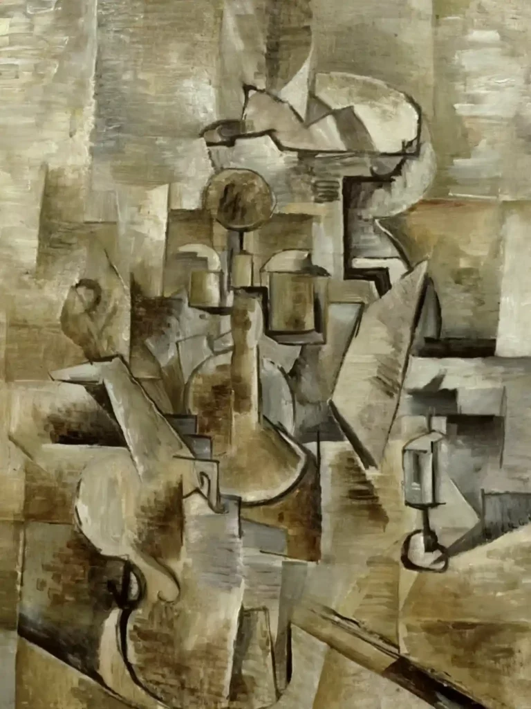 Braque, Man with a Guitar, 1909