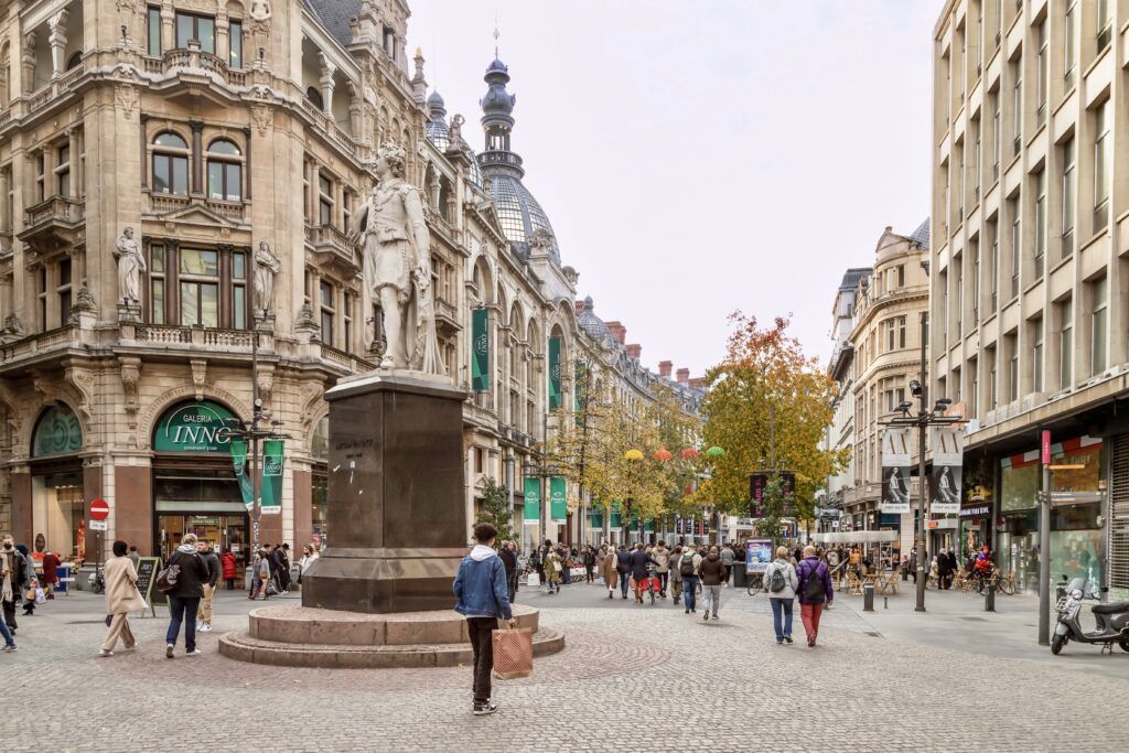 Meir Street in Antwerp