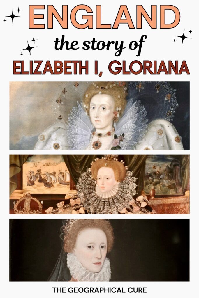 Pinterest pin graphic for the life, legacy and sites of Elizabeth 