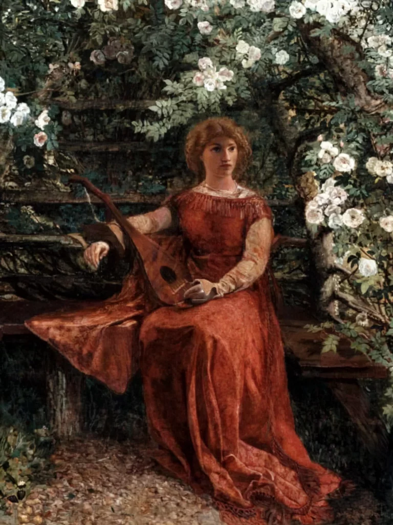 William Bell Scott, Fair Rosamund in her Bower, 1854