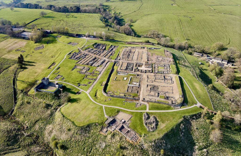 aerial view of Roman Vindoland Fort 