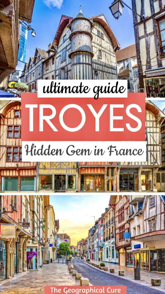 Pinterest pin for guide to Troyes, best things to do