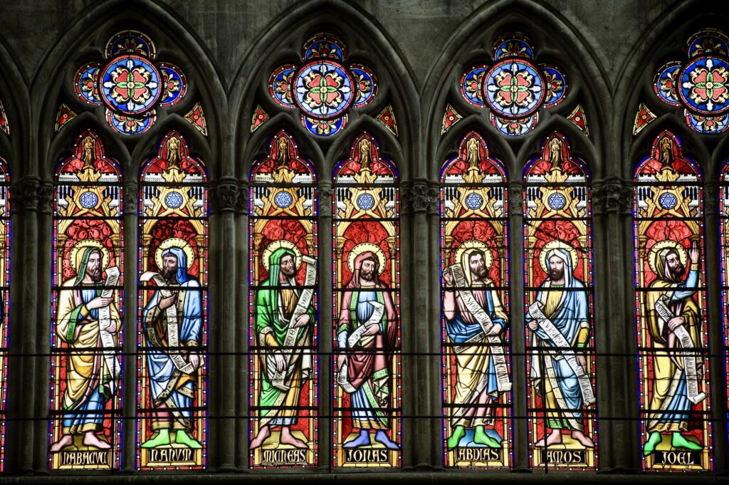 stained glass in Troyes Cathedral