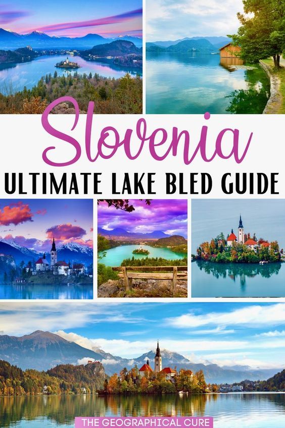 Pinterest pin graphic for guide to Lake Bled