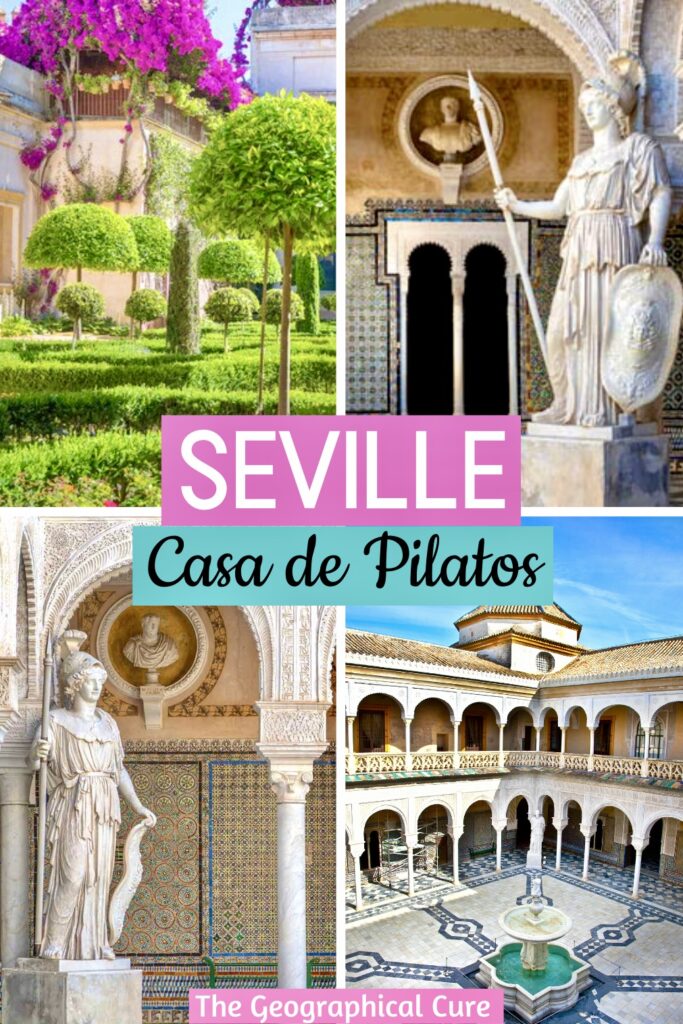 Pinterest pin for guide to Casa de Pilatos