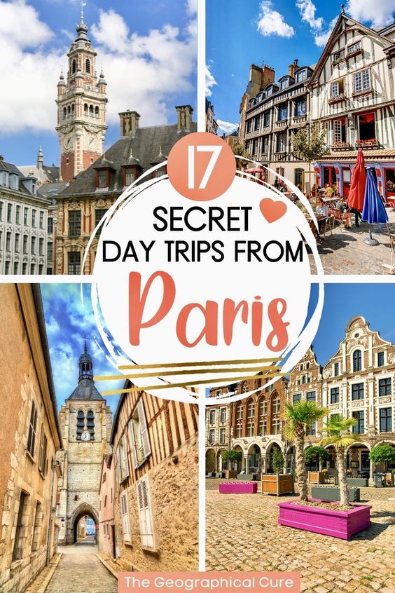 Pinterest pin for unique day trips from Paris