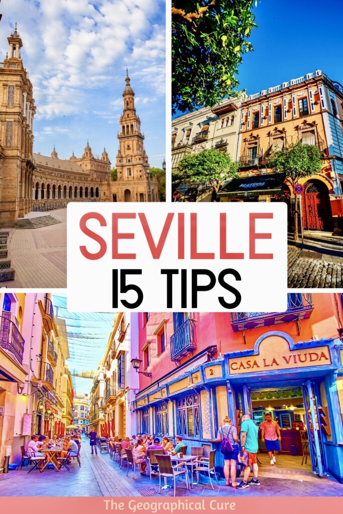 Pinterest pin for tips for visiting Seville