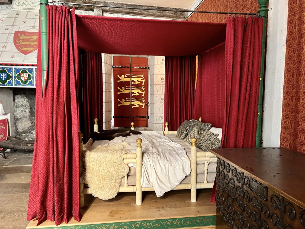 Edward I's recreated bed chamber