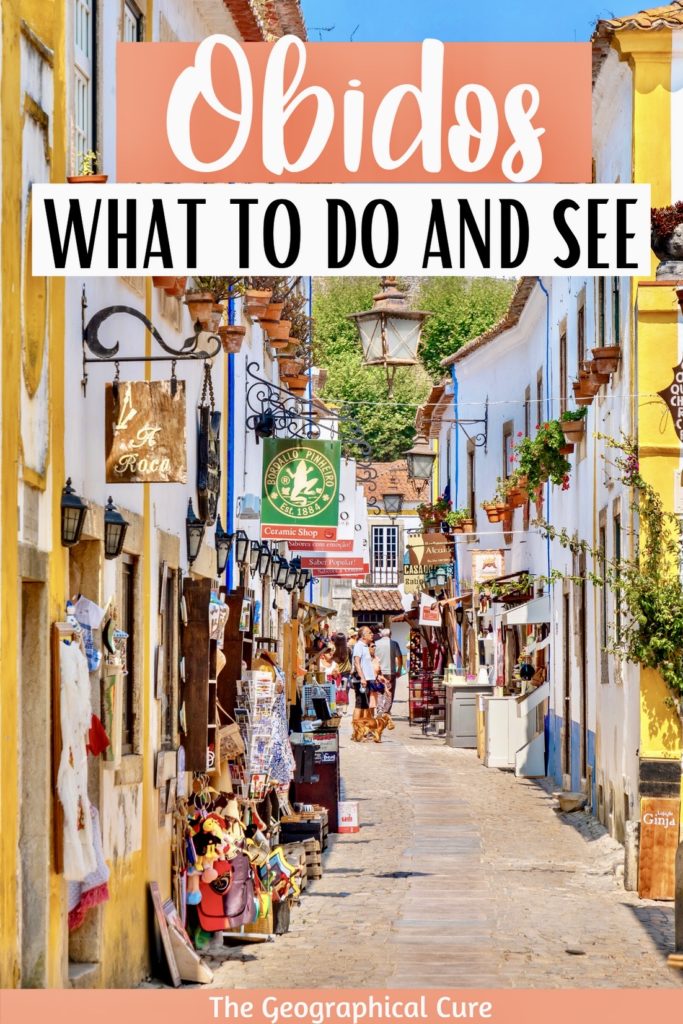 Pinterest pin for Best Things To Do In Obidos Portugal