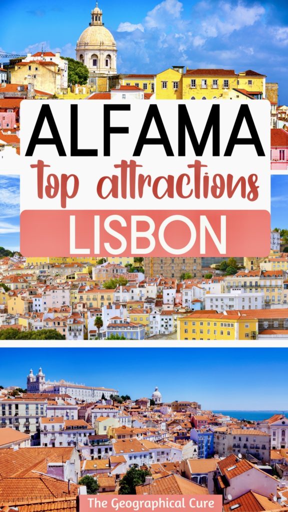 Pinterest pin for top attractions in the Alfama